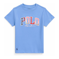 Polo Ralph Lauren 'Madras-Logo Jersey' T-Shirt für Kleinkind & Kleiner Junge