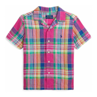 Polo Ralph Lauren Toddler & Little Boy's 'Plaid Camp' Short sleeve shirt