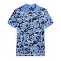 Polo Ralph Lauren 'Reef-Print Mesh' Polohemd für großes Jungen