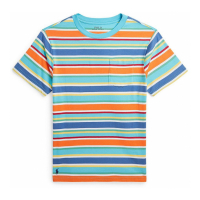 Polo Ralph Lauren 'Striped Pocket' T-Shirt für großes Jungen