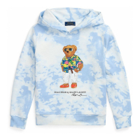 Polo Ralph Lauren 'Tie-Dye-Print Polo Bear Fleece' Kapuzenpullover für großes Jungen