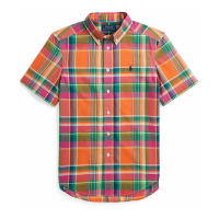 Polo Ralph Lauren 'Madras' Kurzärmeliges Hemd für großes Jungen