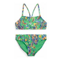 Polo Ralph Lauren Toddler & Little Girl's 'Paisley-Print Two-Piece' Swimsuit