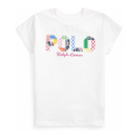 Polo Ralph Lauren T-shirt 'Mixed-Logo Cotton Jersey' pour Grandes filles