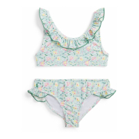 Polo Ralph Lauren Toddler & Little Girl's 'Floral Ruffled Two-Piece' Swimsuit