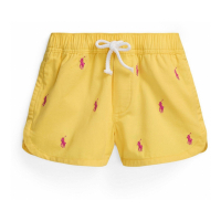 Polo Ralph Lauren 'Polo Pony Cotton Twill' Shorts für kleinkind & kleine Mädchen
