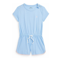 Polo Ralph Lauren Toddler & Little Girl's 'Cotton Jersey' Romper