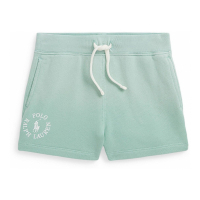 Polo Ralph Lauren 'Big Pony Logo Cotton Terry' Shorts für kleinkind & kleine Mädchen