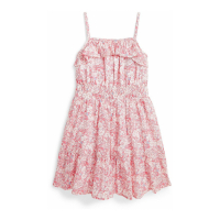 Polo Ralph Lauren 'Floral Cotton Seersucker' Kleid für kleinkind & kleine Mädchen