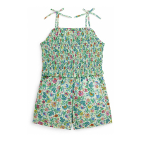 Polo Ralph Lauren Toddler & Little Girl's 'Floral Smocked Cotton Batiste' Romper