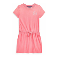 Polo Ralph Lauren 'Big Pony Logo Cotton Jersey' T-Shirt-Kleid für kleinkind & kleine Mädchen