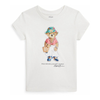 Polo Ralph Lauren 'Polo Bear Cotton Jersey' T-Shirt für kleinkind & kleine Mädchen
