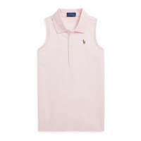 Polo Ralph Lauren 'Cotton Mesh Sleeveless' Polohemd für große Mädchen