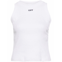 Off-White Débardeur 'Embroidered-Logo Ribbed' pour Femmes