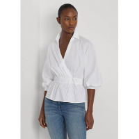 LAUREN Ralph Lauren 'Cotton-Blend Peplum' Bluse für Damen