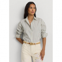 LAUREN Ralph Lauren Women's 'Striped Cotton Broadcloth' Shirt
