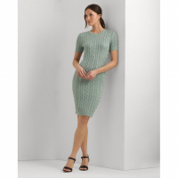 LAUREN Ralph Lauren 'Cable-Knit Sweater' Kleid mit kurzem Ärmeln für Damen