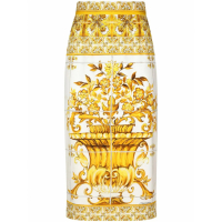 Dolce & Gabbana Jupe crayon 'Majolica-Print' pour Femmes