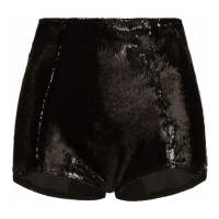 Dolce&Gabbana Women's 'High-Waisted Sequinned' Shorts