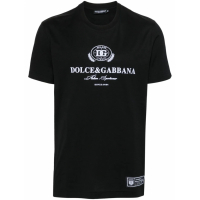 Dolce&Gabbana T-shirt 'Flocked-Logo' pour Hommes