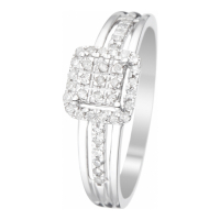 Diamond & Co Women's 'Carré Lumineux' Ring