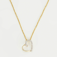 Diamond & Co Women's 'Coeur Précieux' Pendant with chain