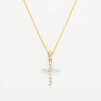 Diamond & Co Women's 'Croix Brillante' Pendant with chain