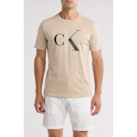Calvin Klein T-shirt 'Text Monogram Logo Graphic' pour Hommes
