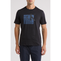 Calvin Klein Men's 'Abstract Box Monogram Logo Graphic' T-Shirt