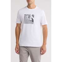Calvin Klein Men's 'Abstract Box Monogram Logo Graphic' T-Shirt