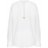 Valentino Women's 'V Gold Poplin Top' Long Sleeve top