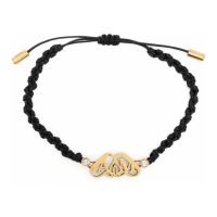 Alexander McQueen 'Seal-Plaque Braided-Strap' Armband für Damen