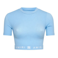 Amiri Crop Top 'Ribbed Seamless' pour Femmes