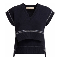 Marni Gilet 'Intarsia-Knit Logo' pour Femmes