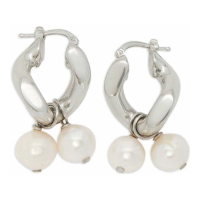 Jil Sander Women's 'Pearl-Embellished Drop' Earrings