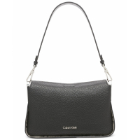 Calvin Klein Women's 'Fay Mixed Material Demi with Magnetic Top Closure' Shoulder Bag