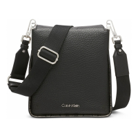 Calvin Klein Women's 'Fay Mixed Material with Magnetic Top Closure' Crossbody Bag