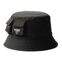 Prada Men's 'Triangle-Logo' Bucket Hat