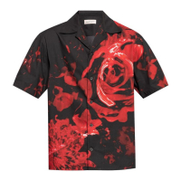 Alexander McQueen Men's 'Dutch Flower' Short sleeve shirt