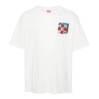 Kenzo T-shirt 'Kube Logo-Print' pour Hommes