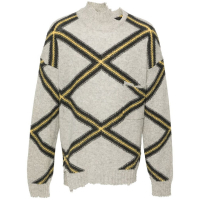 Marni Pull 'Diamond-Check Distressed' pour Hommes