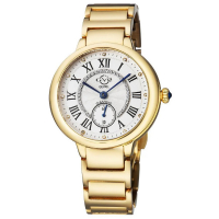 Gevril GV2 Rome Women's Silver Dial Yg Bracelet Watch