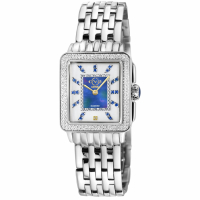 Gevril GV2 Women's Padova Gemstone White Dial Stainless Steel Bracelet Watch