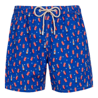 Mc2 Saint Barth Men's 'Lighting Micro Fantasy With Coca Cola Print' Swimming Shorts