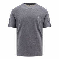 Brunello Cucinelli T-shirt 'Logo-Print' pour Hommes