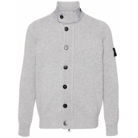 Stone Island Cardigan 'Compass-Badge Button-Up' pour Hommes