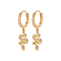 Irotsuki Women's 'Serpent' Earrings