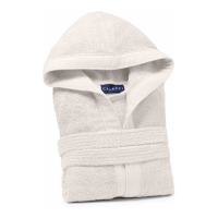 Caleffi Soft Ivory Hooded Bathrobe