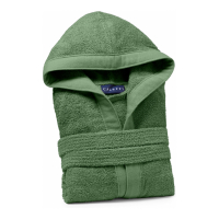 Caleffi Soft Green Hooded Bathrobe