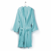 Caleffi Soft Anise Hooded Bathrobe